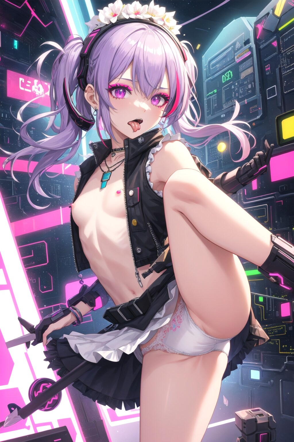 サイバーパンクでハイキック