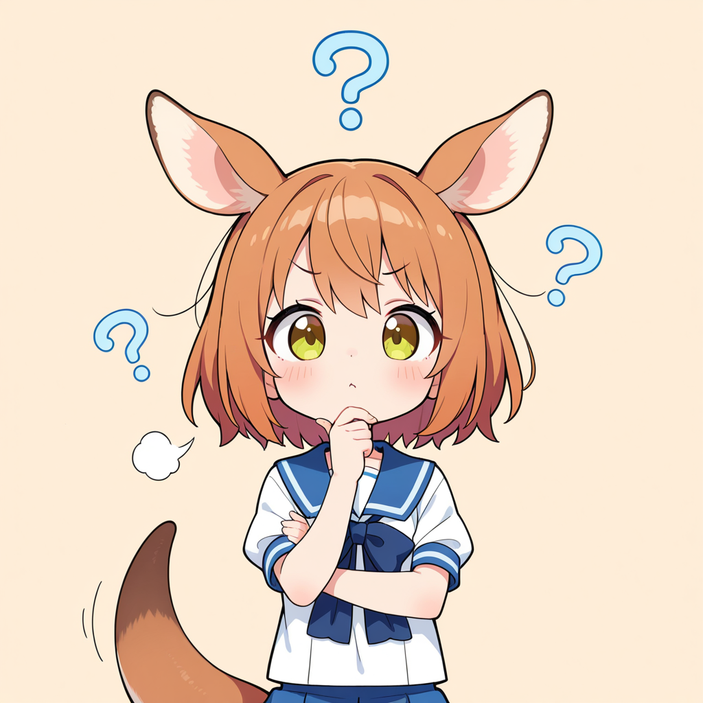 カンガルー考えるー！！（かなり苦しい！！）