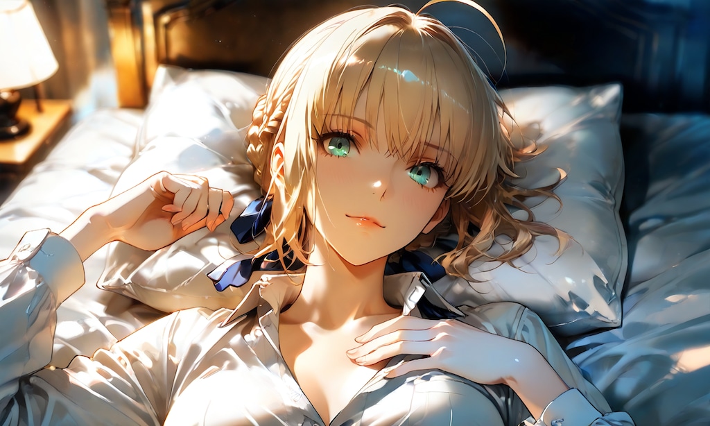 セイバー｜鎧を脱いだ夜、凛とした彼女がふと見せる無防備な微笑み