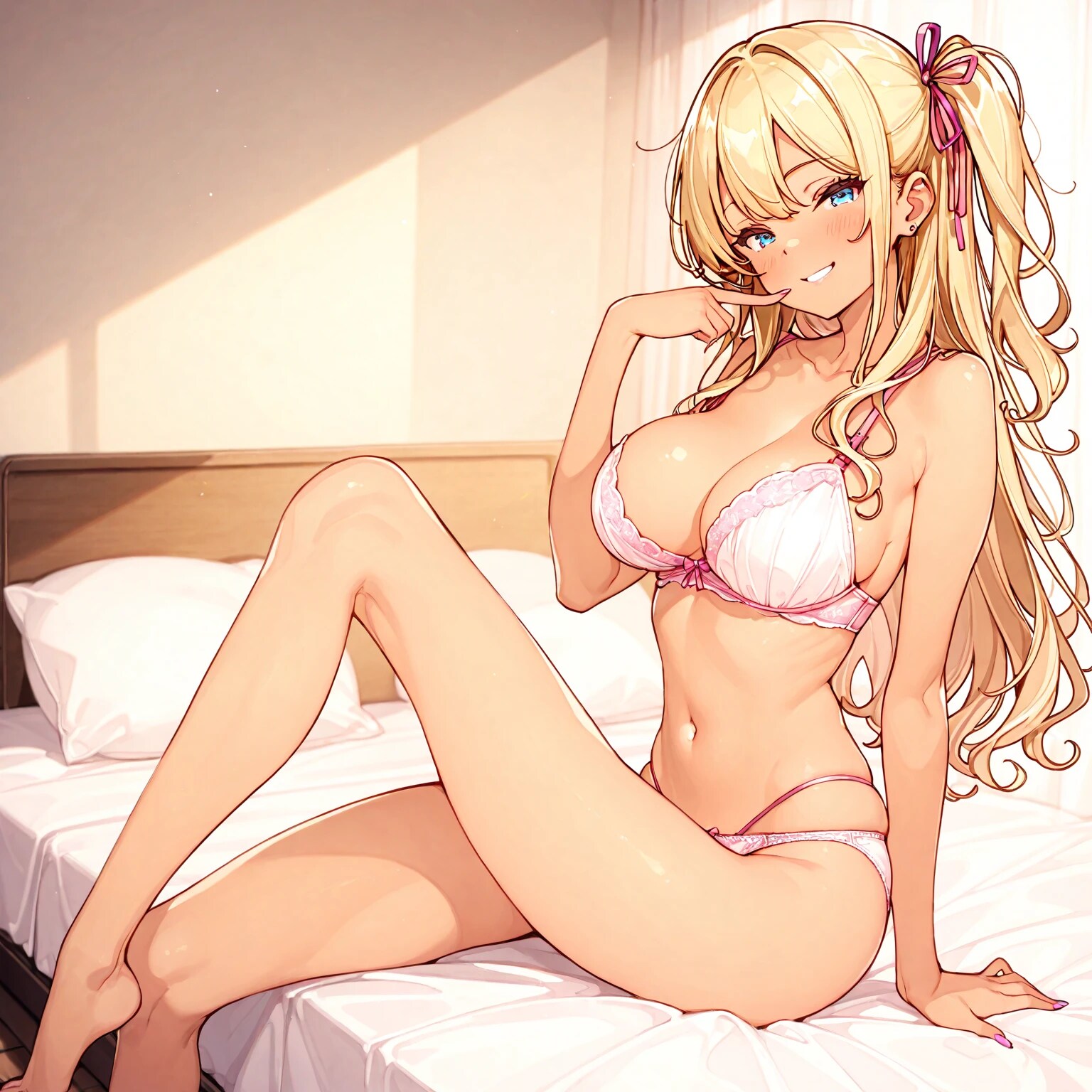 ベッドの上のナミちゃん