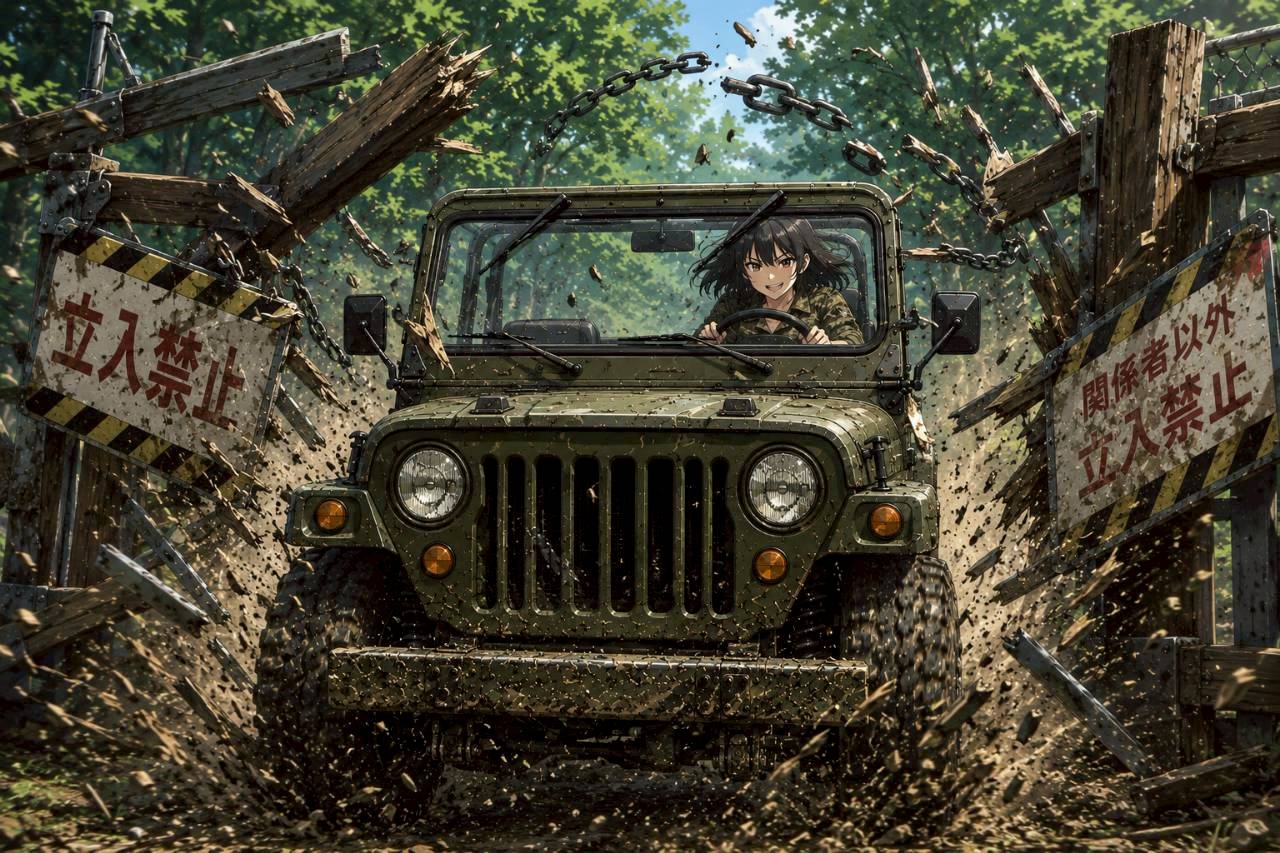 自然破壊女