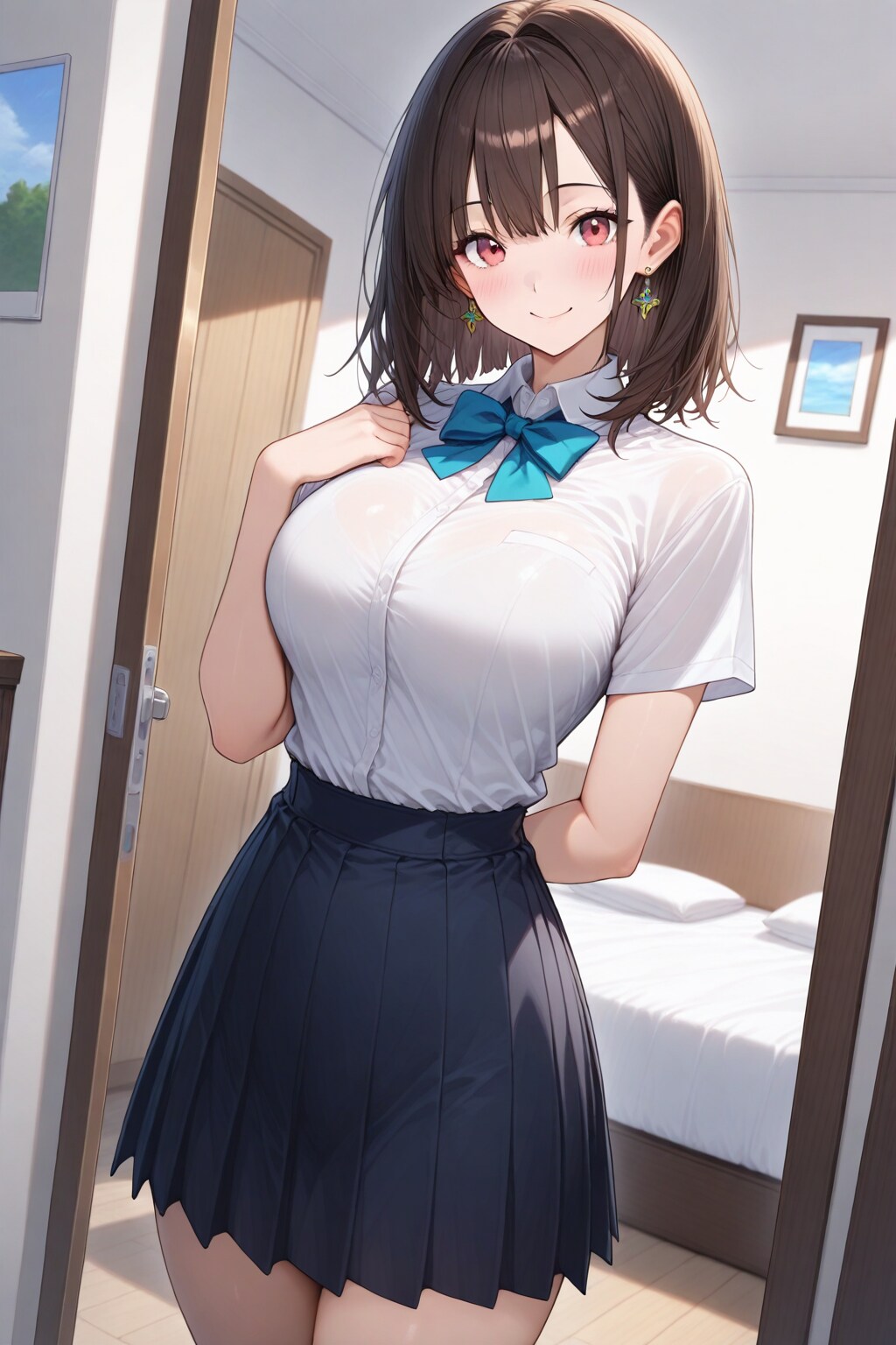 今日から校則でアクセサリ解禁だって