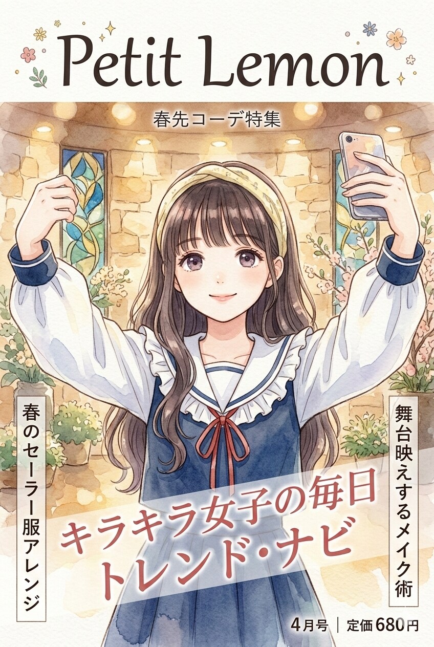 雑誌の表紙風 | の人気AIイラスト・グラビア