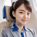 日系航空のCAさん（青組） 3枚目