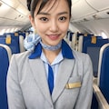 日系航空のCAさん（青組） 2枚目