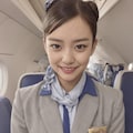 日系航空のCAさん（青組） 7枚目