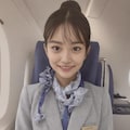 日系航空のCAさん（青組） 12枚目
