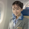 日系航空のCAさん（青組） 11枚目