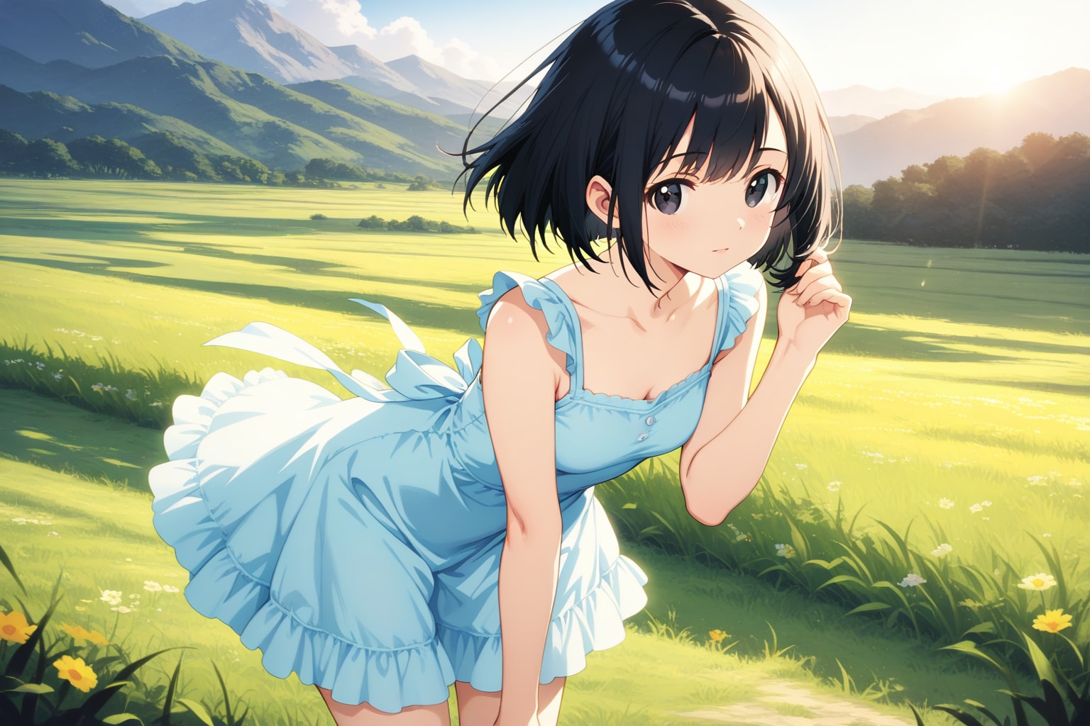 風に微笑む