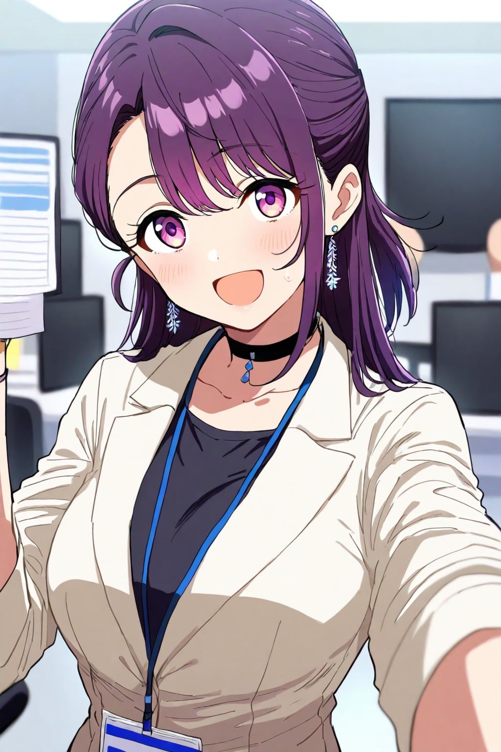 チョーカーがチョーカッコ悪い新人OL