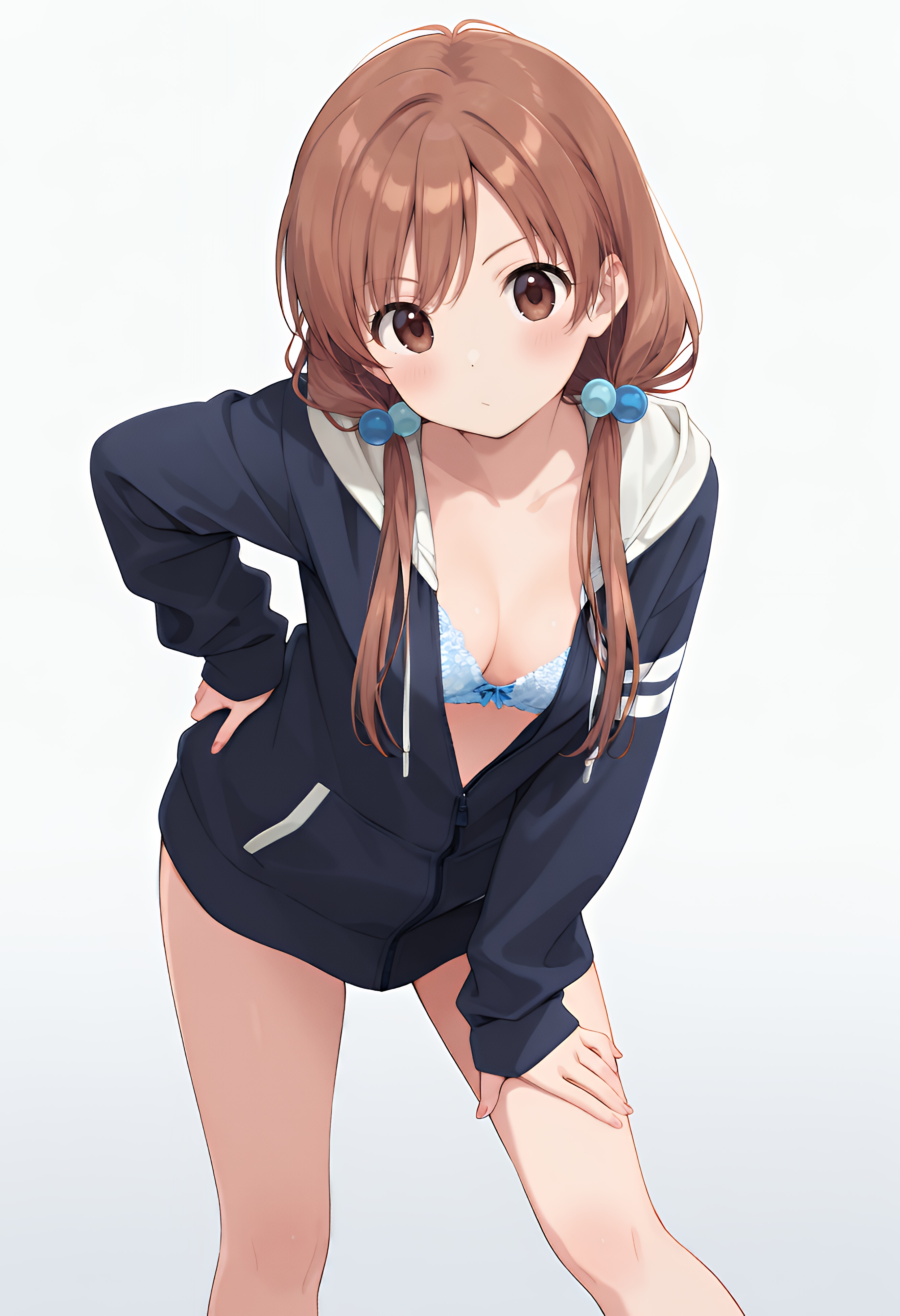 谷間なポーズ