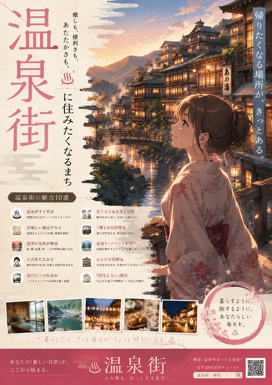 温泉街 | の人気AIイラスト・グラビア
