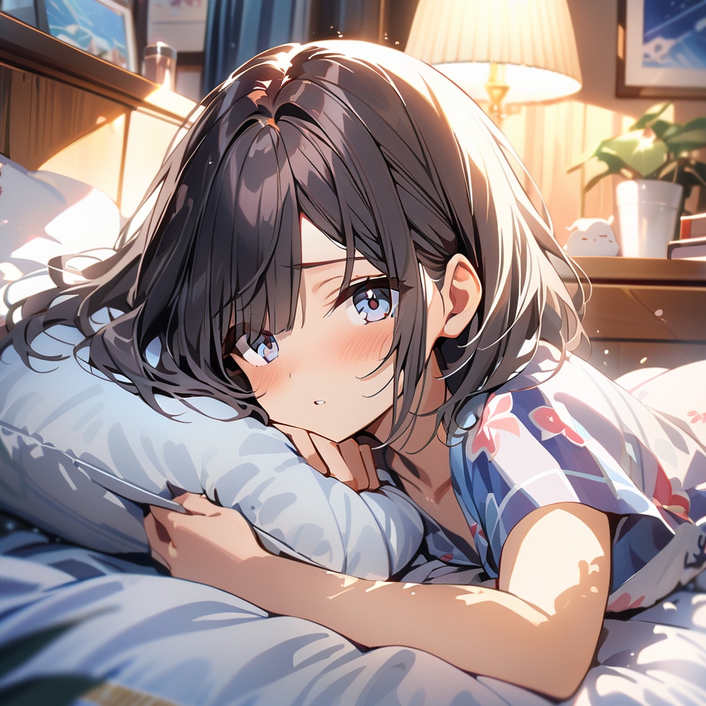 暑くて眠れない... | の人気AIイラスト・グラビア