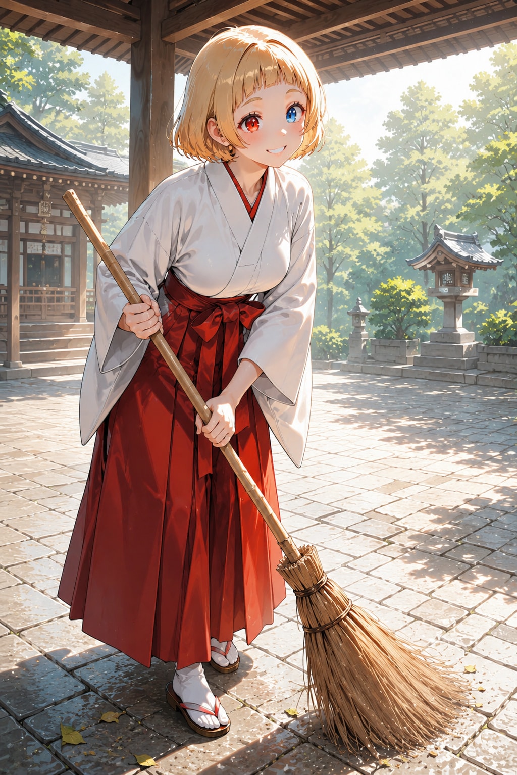 境内の掃除