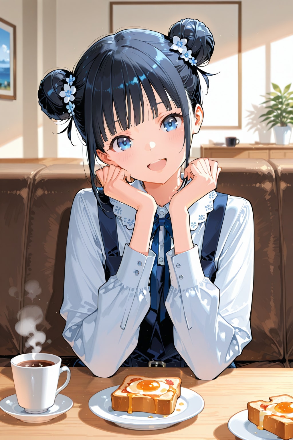 おだんごちゃん🍡✨と朝ごはん🍚✨　2/21 | の人気AIイラスト・グラビア