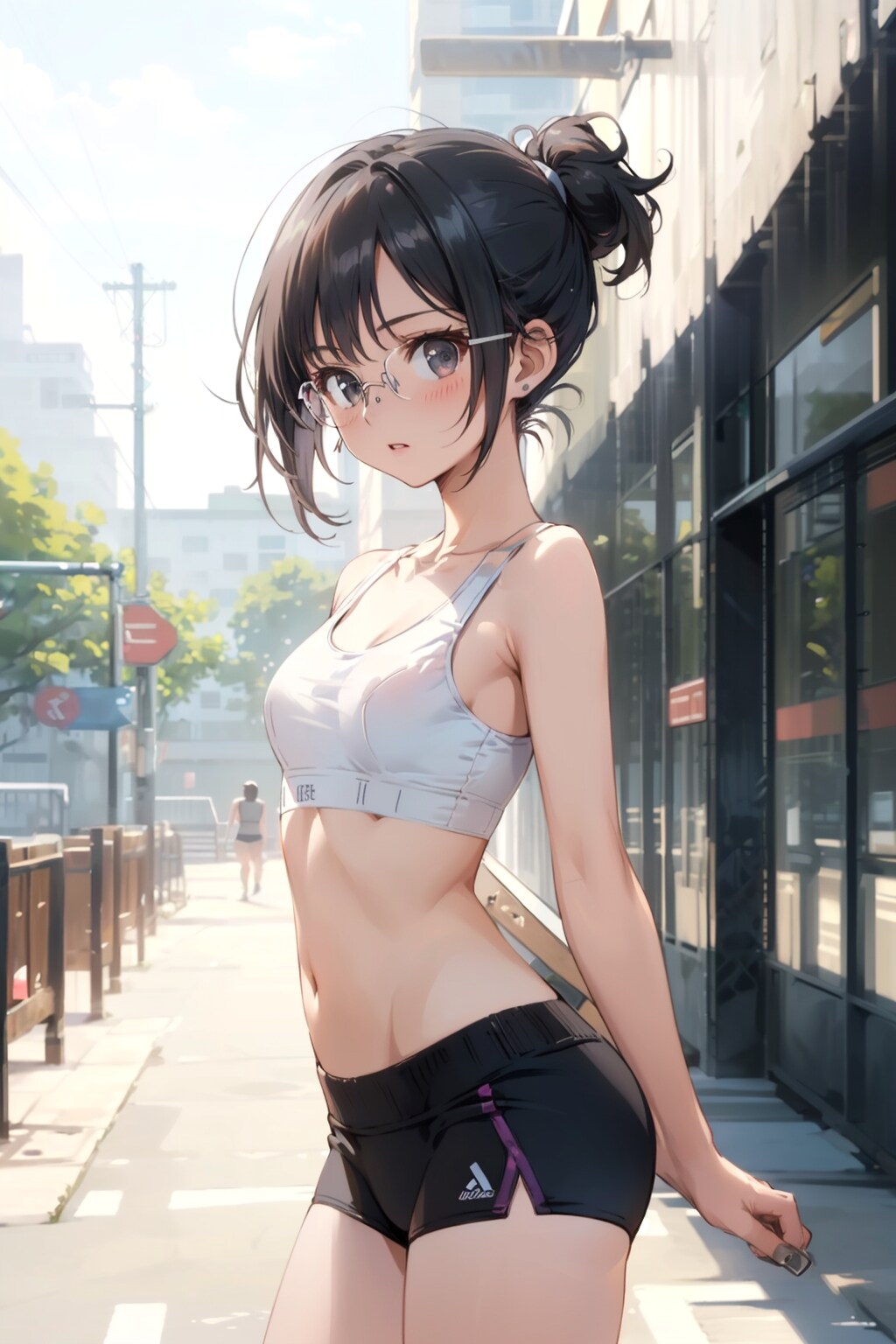 スポーツブルマの眼鏡っ娘