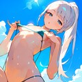 はみ乳♪下乳♪マイクロビキニの娘♡ 9枚目