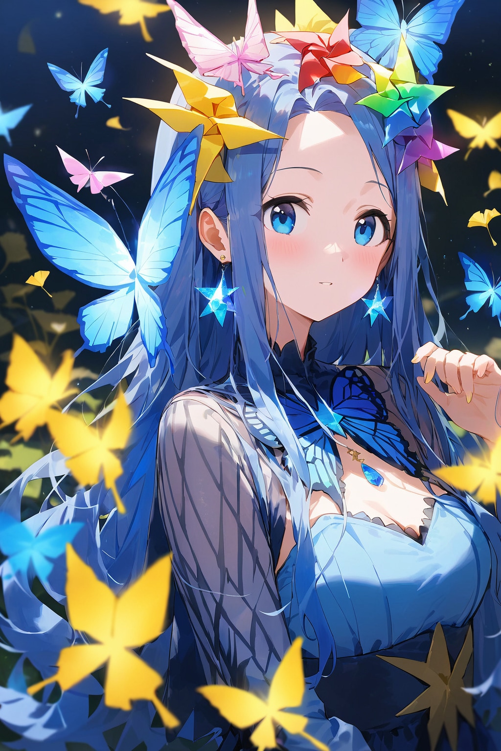青い蝶 | の人気AIイラスト・グラビア