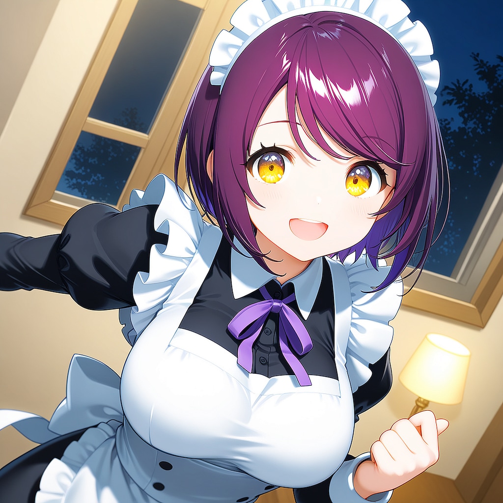 こんばんは（挨拶メイドの芽衣ちゃん）