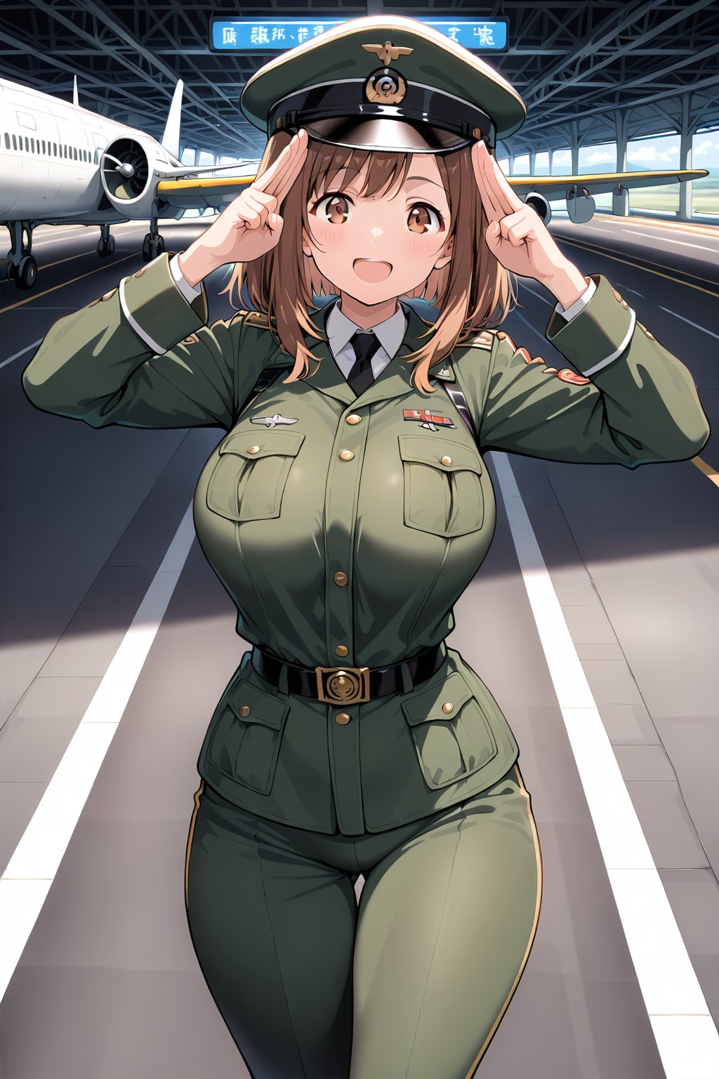 軍服な女パイロット🧑‍✈️