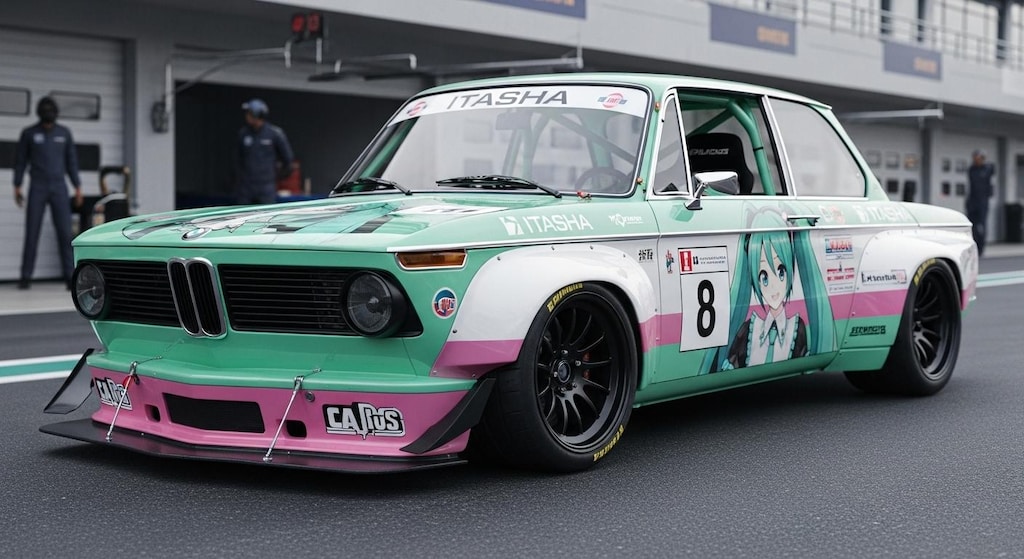初音ミクBMW 2002レーシングカー