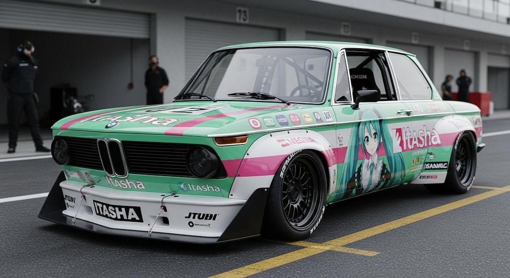 初音ミクBMW 2002レーシングカー