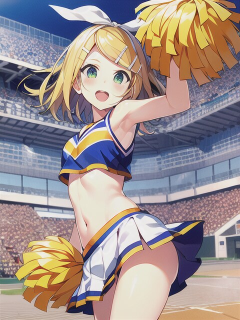 チアガールのアルバイトをはしごするリンちゃん