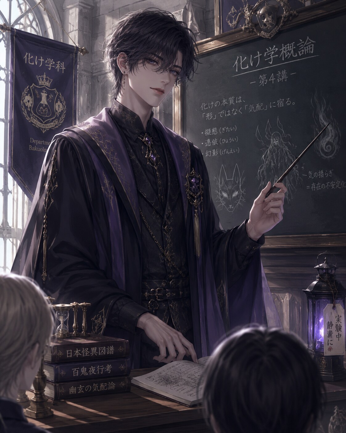 化け学教授、本日の教材：本人 | の人気AIイラスト・グラビア
