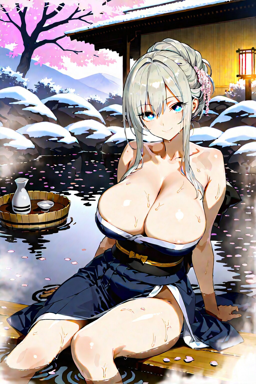 花と雪と酒と温泉