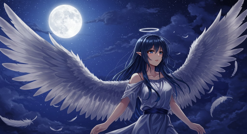 月夜に舞い降りた天使