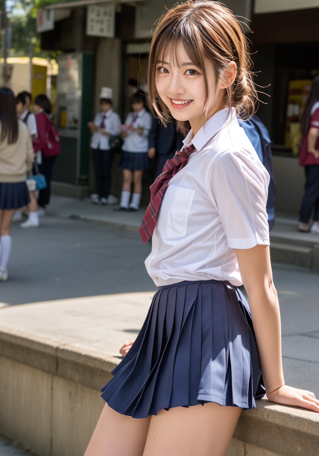 街で見かけた可愛いJK