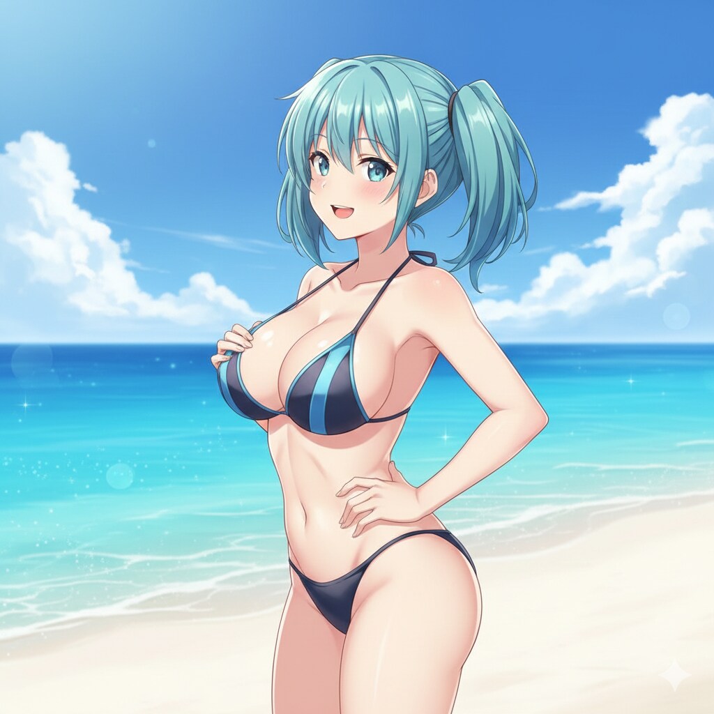 普段より大きなミクさん(ﾉ^^)ﾉ