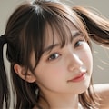 髪を結ってる女の子 2 4枚目