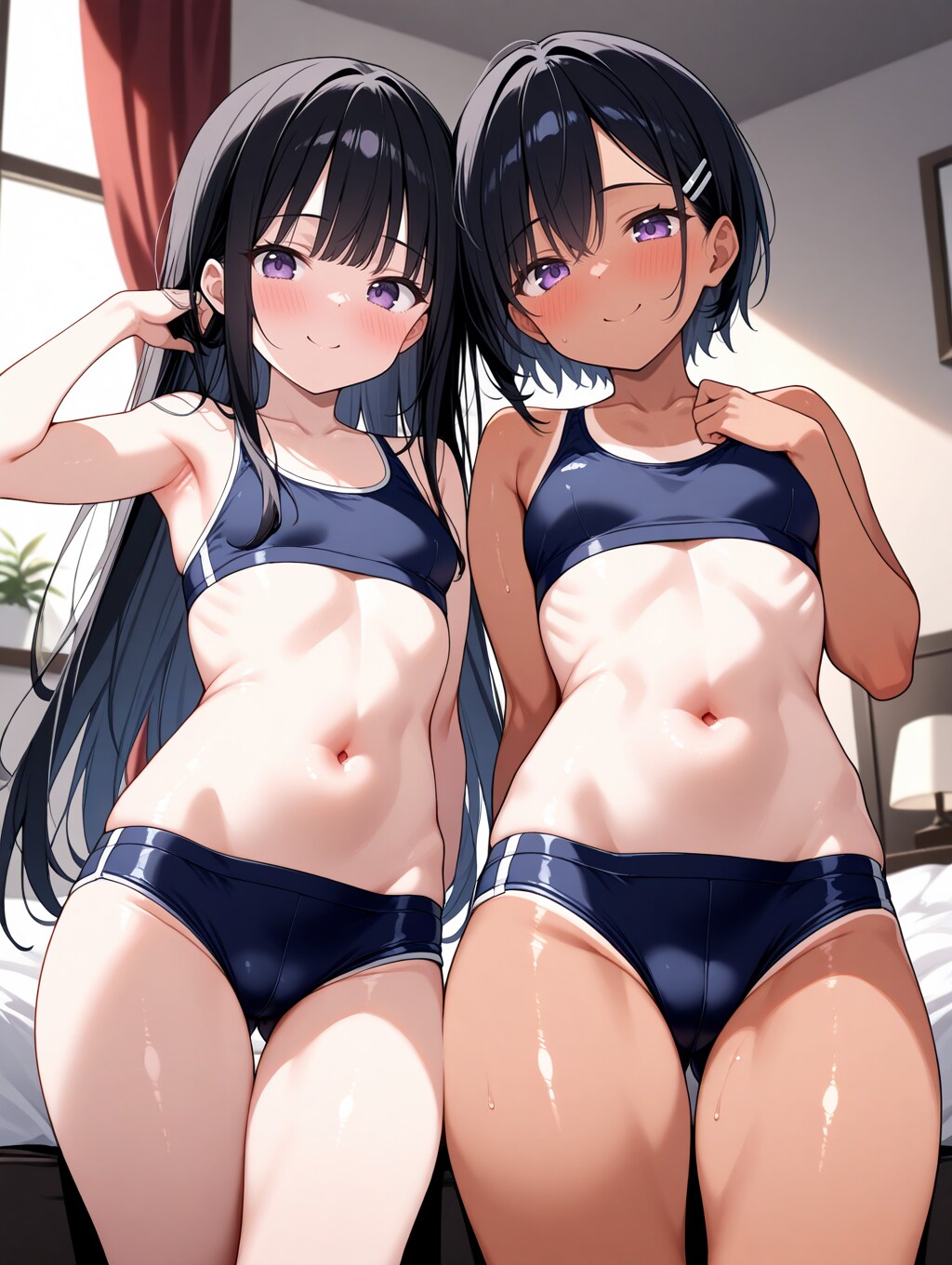 ショートとロングの子