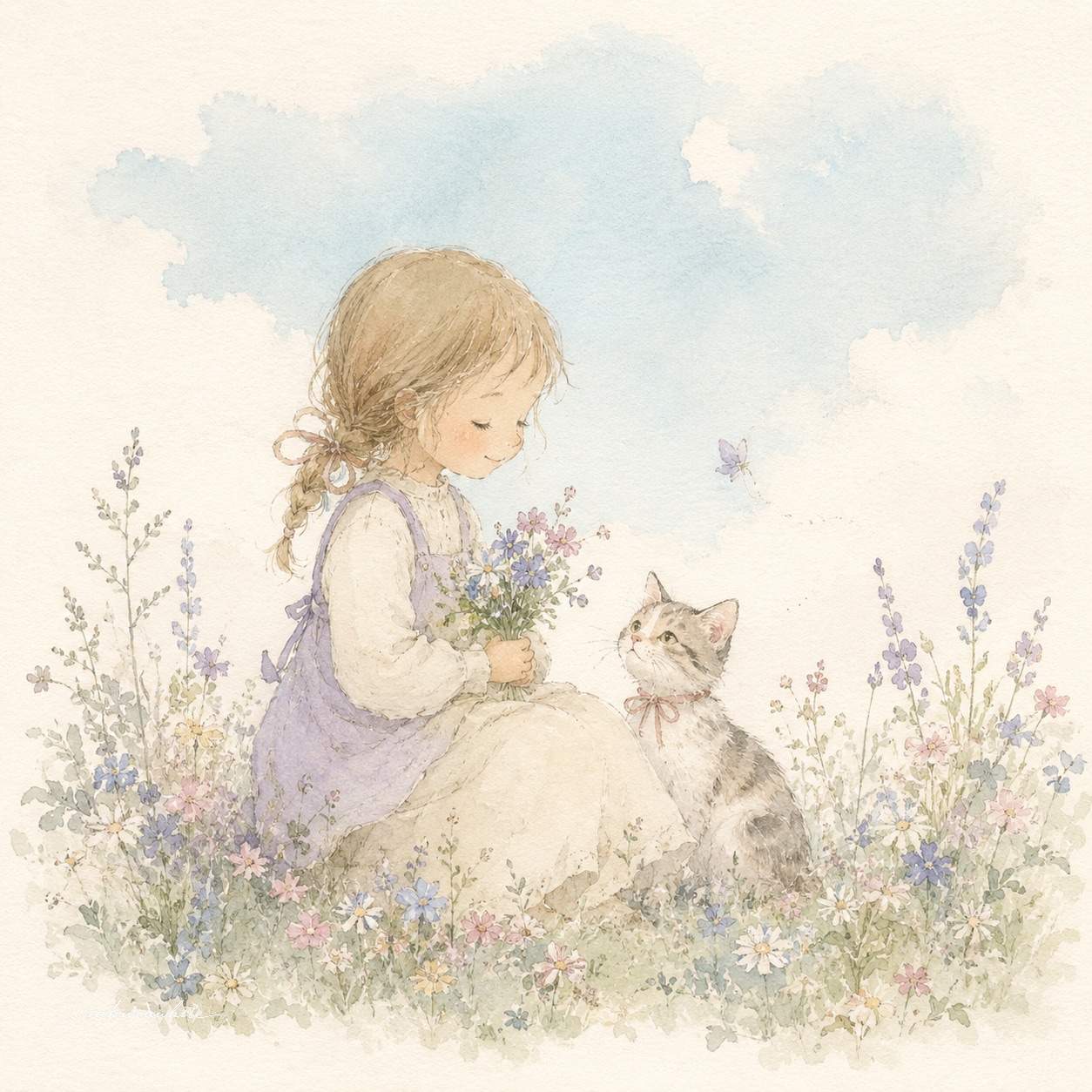 小さな花畑 | の人気AIイラスト・グラビア