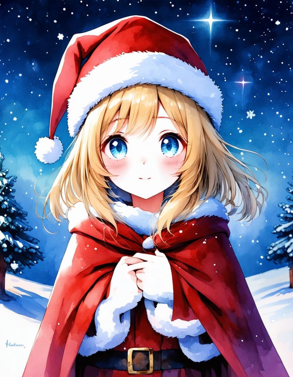 サンタの女の子