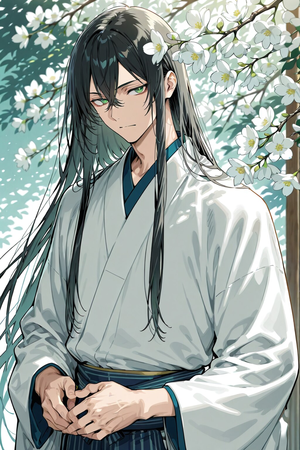 美男子と白木蓮 | の人気AIイラスト・グラビア