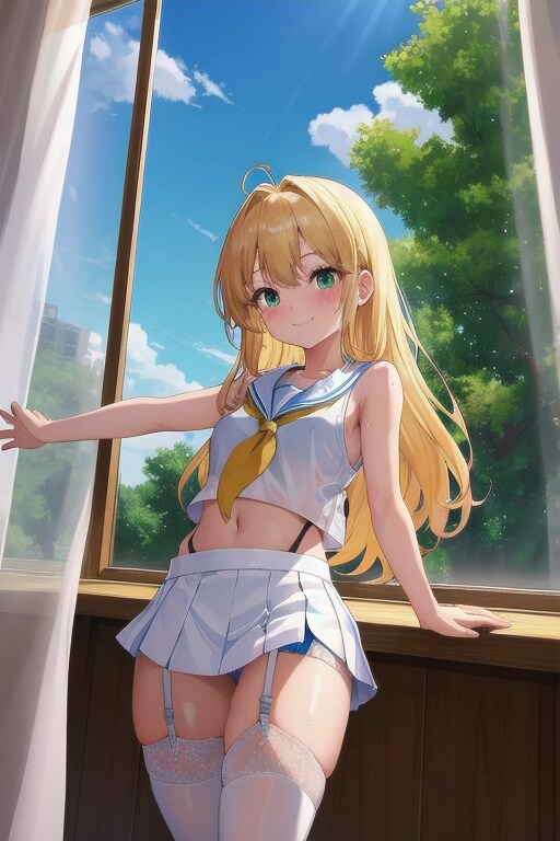 窓際のセーラーさん
