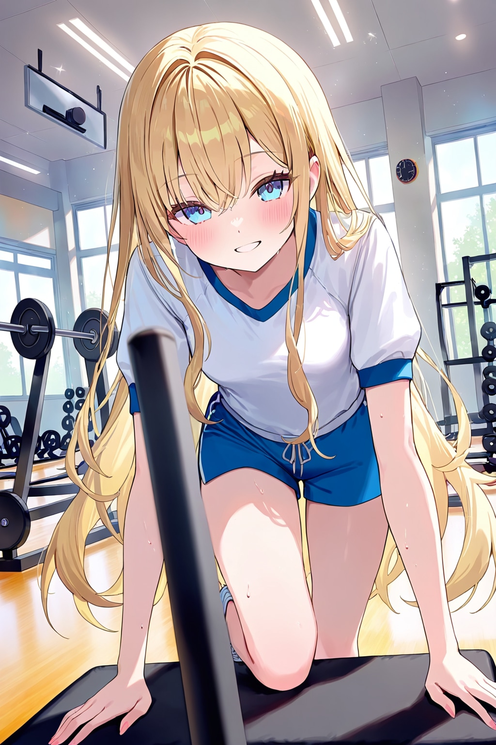 トレーニング中の金髪ちゃん | の人気AIイラスト・グラビア