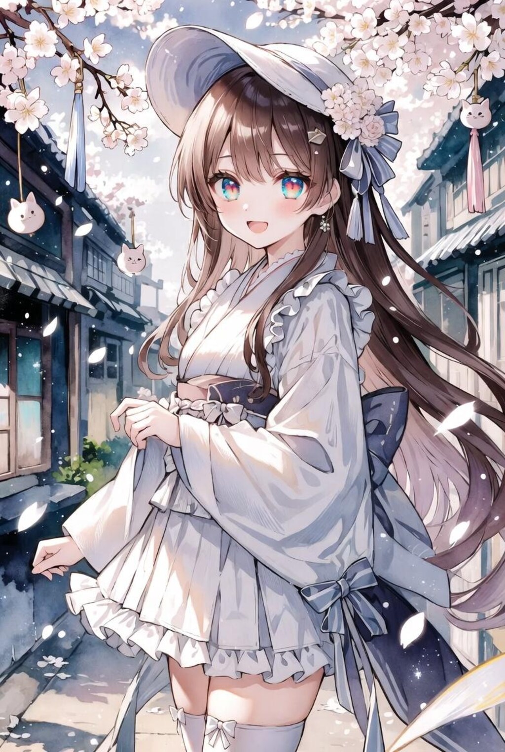 猫町と少女と春うらら
