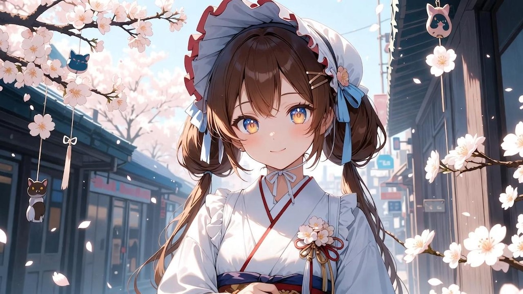 猫町と少女と春うらら