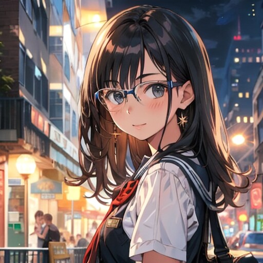 めがねっ娘 | の人気AIイラスト・グラビア