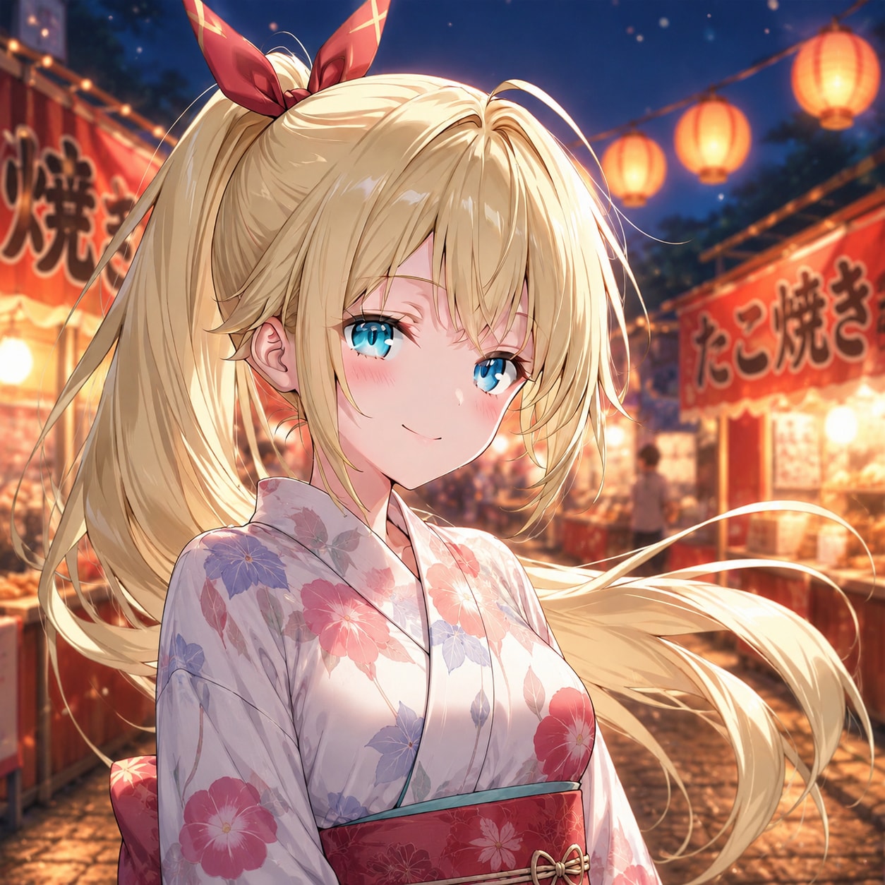 夏祭りにて