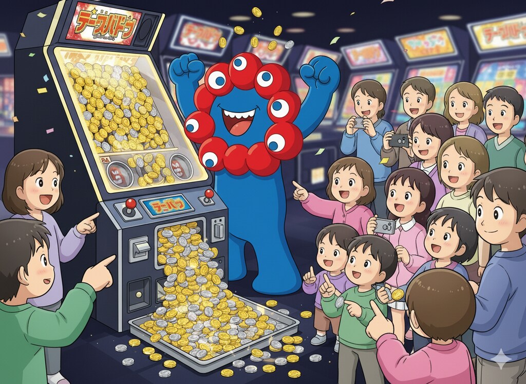 小銭を増やすのが得意なミャクミャク