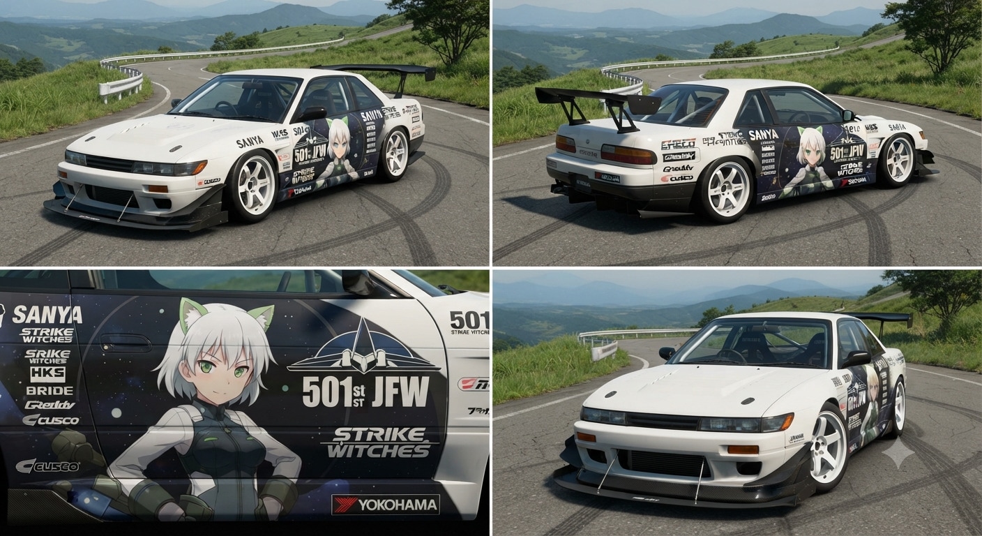 ストライクウィッチーズ痛車S13 | の人気AIイラスト・グラビア
