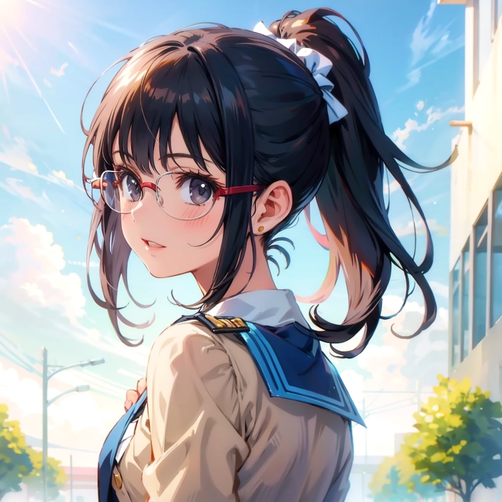 振り返る少女 | の人気AIイラスト・グラビア