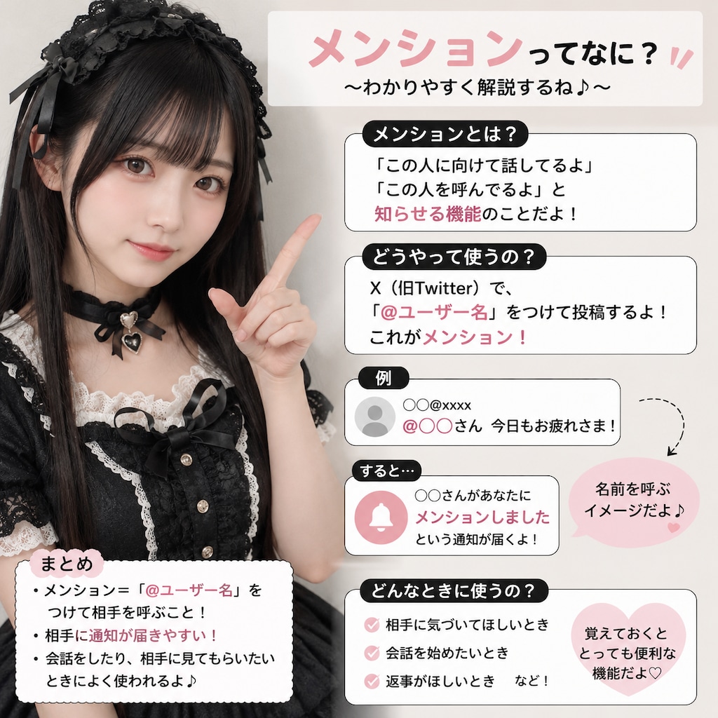 メンションの図解