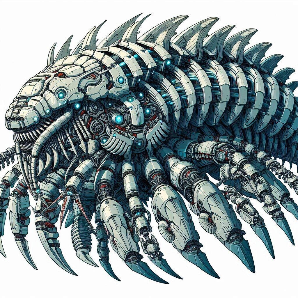 設定画風のこういうモンスター系の絵を見ているとコーフンしますよね