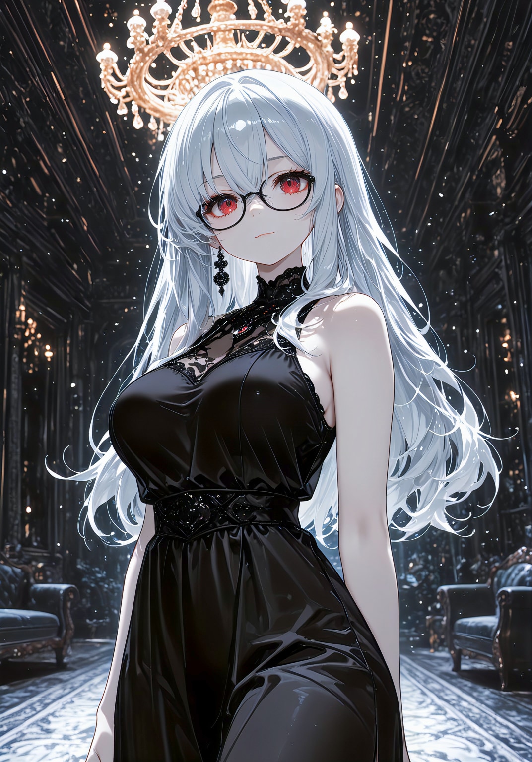 漆黒のノースリーブ・リリア | の人気AIイラスト・グラビア
