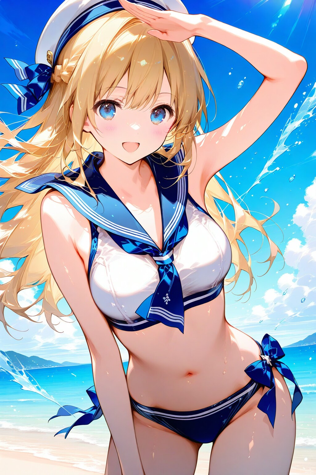 セーラー水着♪